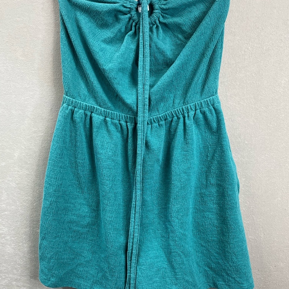 Teal Strapless Romper w/ Pockets Size S